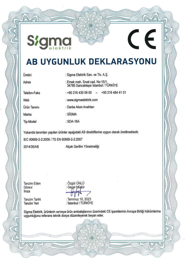 Darbe Akım Anahtarı
