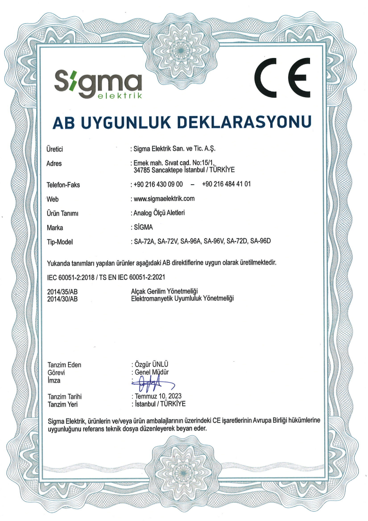 Analog Ölçü Aleti