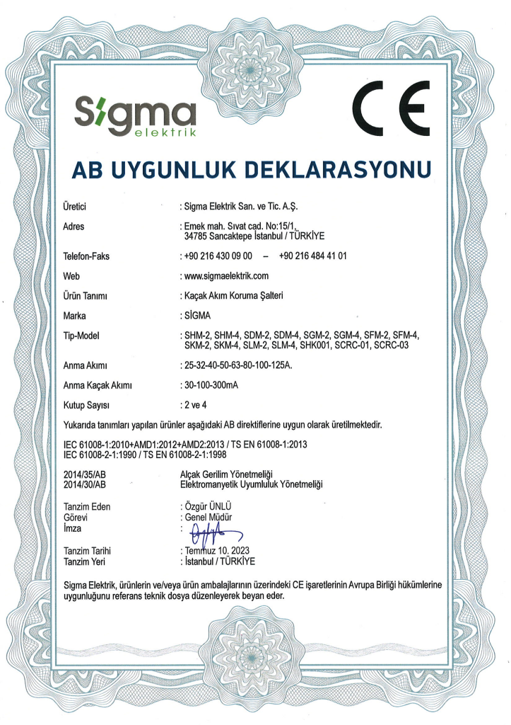 Kaçak Akım Koruma Şalteri
