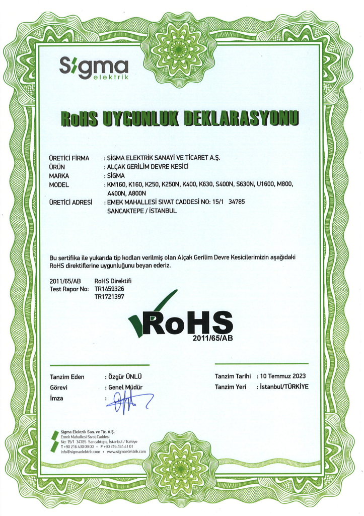 RoHS Devre Kesici